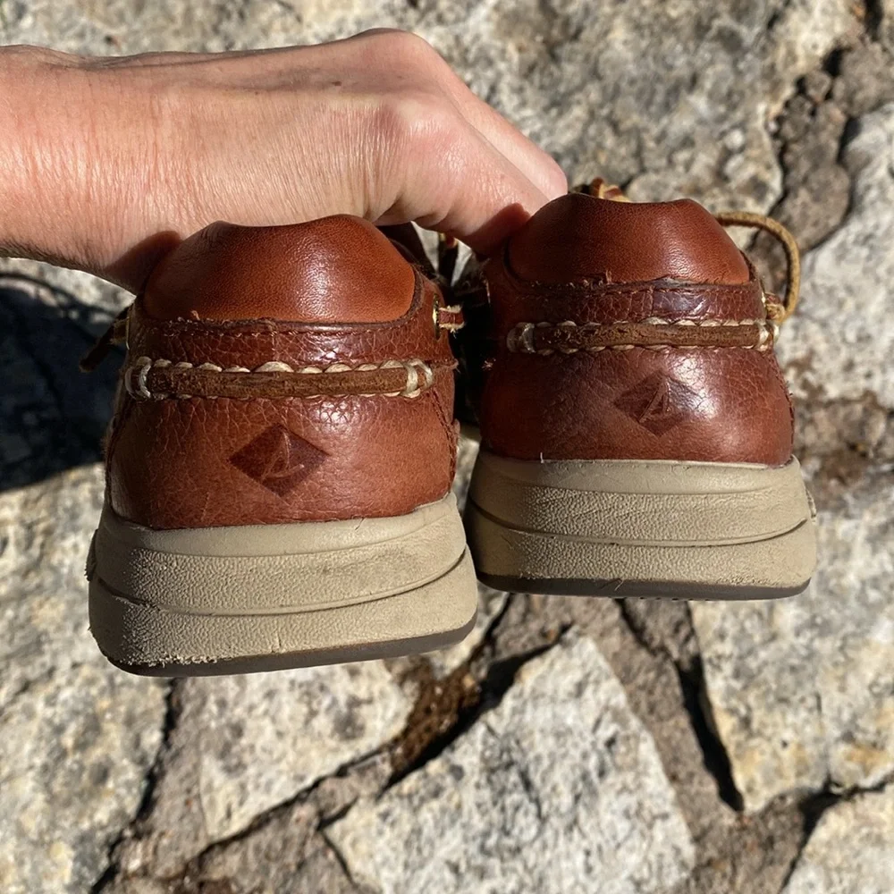Sperry Men's Brown Leather Gold Cup 2-Eye Boat Shoes